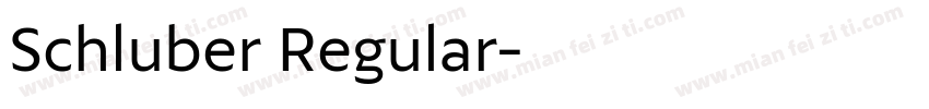 Schluber Regular字体转换